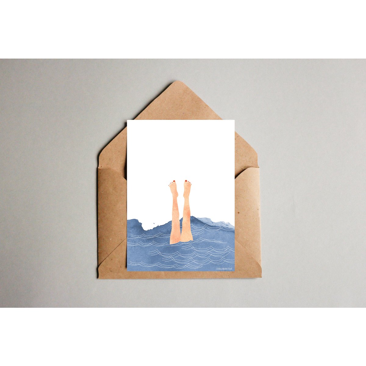 postcard 'sealife'