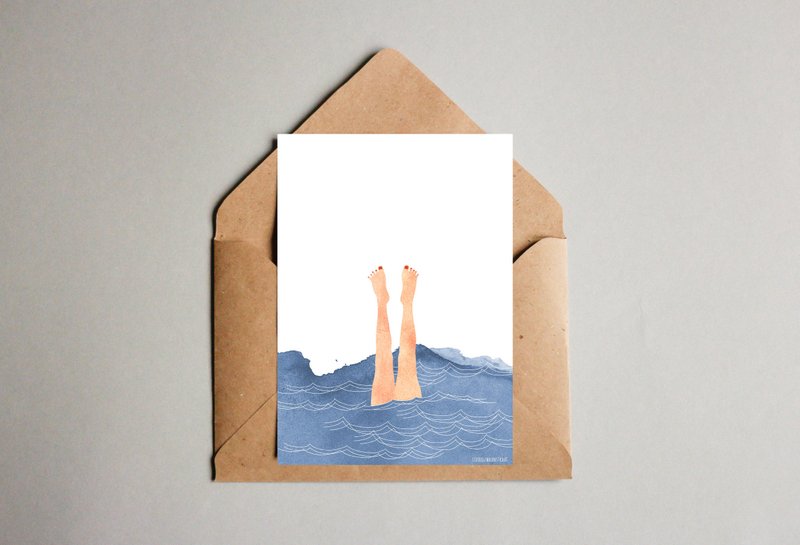 Postkarte 'Sealife'