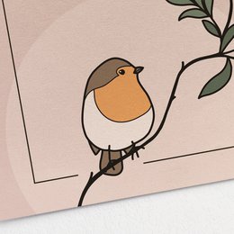 notatnik magnetyczny DIN A7, robin w oddziale