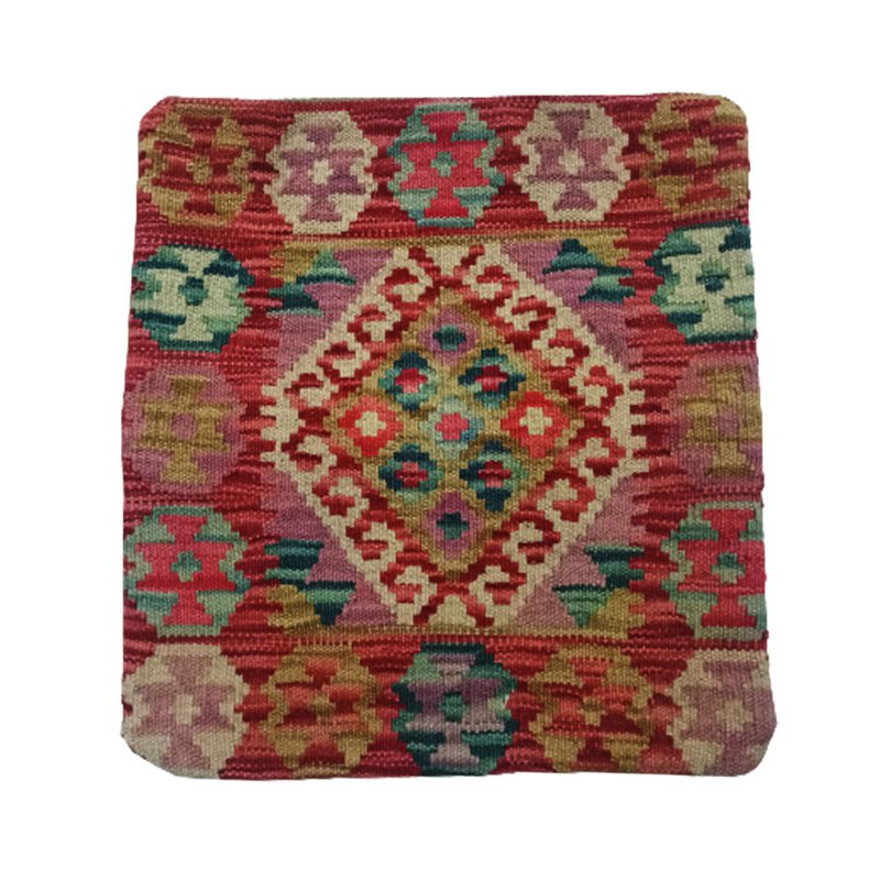 Kilim Ręcznie tkana poszewka na poduszkę orzechową