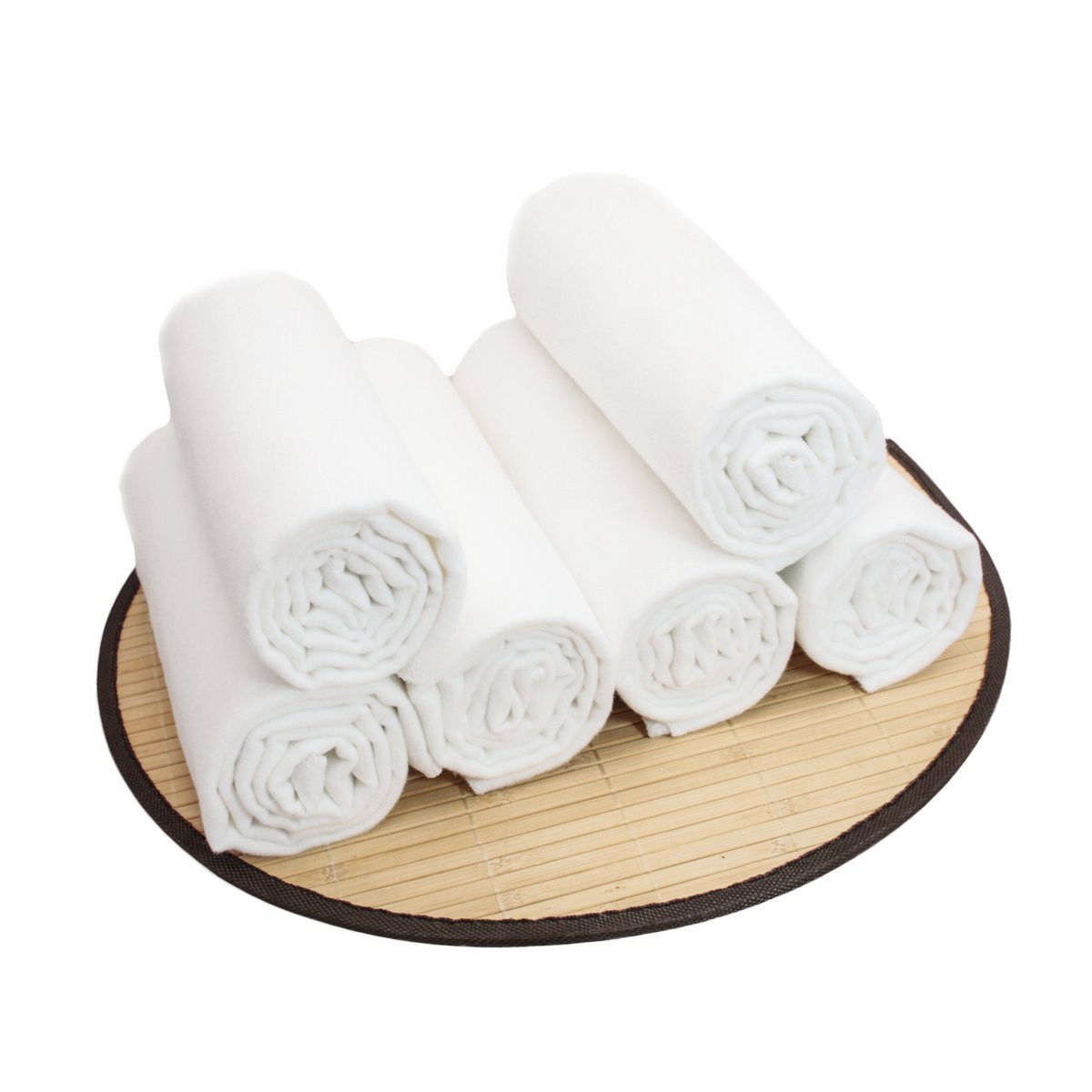Makian Flanellen Luiers 80x80cm-Set van 6 stuks-Oeko-Tex getest-100% Katoen-Wit