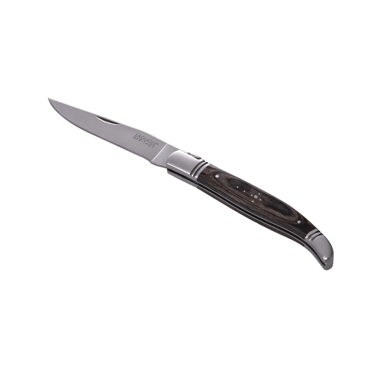 Laguiole Heritage foldekniv i gråt Pakka-træ