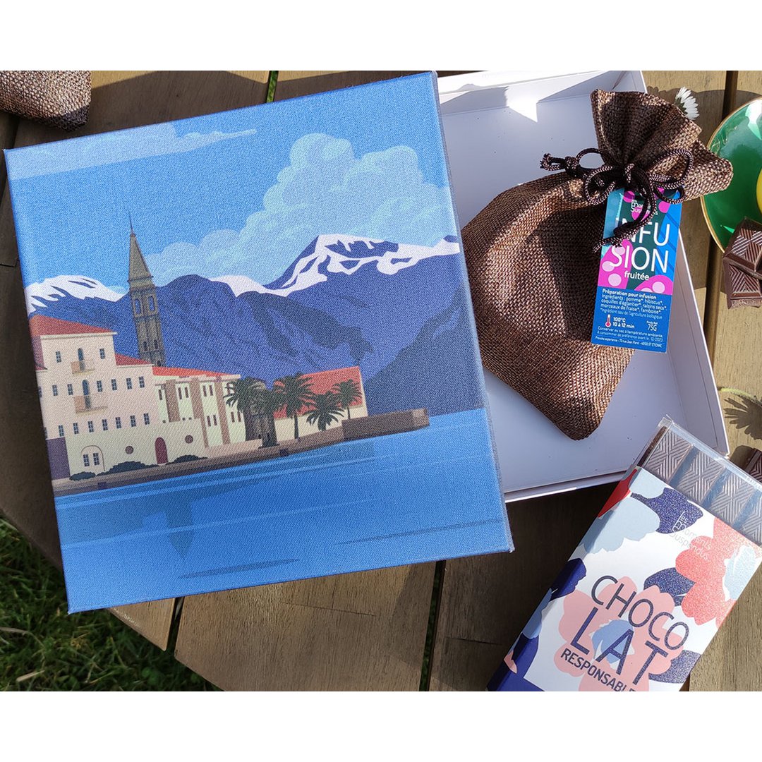 Coffret cadeau réutilisable en tableau © collection Voyage