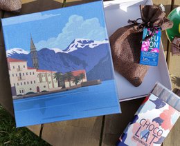 Confezione regalo lavagna riutilizzabile © Collezione Voyage