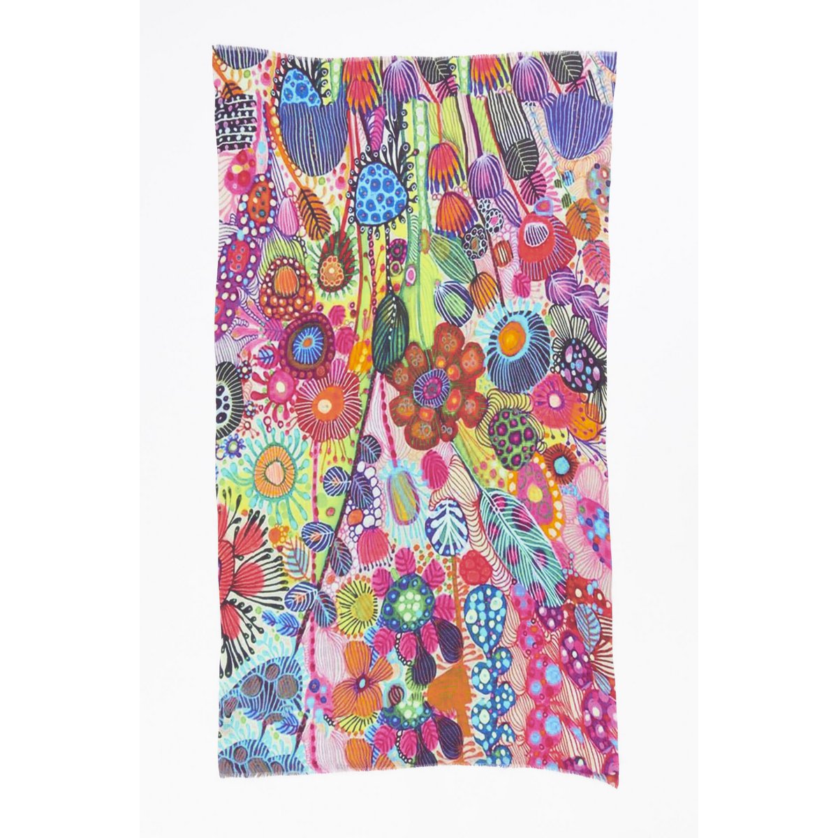 Scarf Wool/Silk - Otra Cosa - Fantastic Flowers - 4733