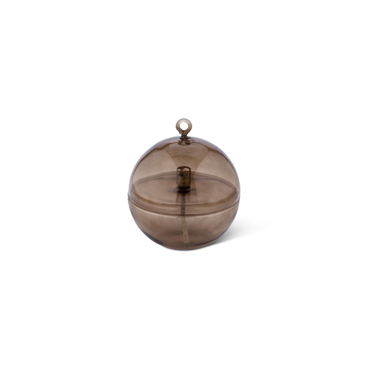 Olielamp Round cover champagne brass L