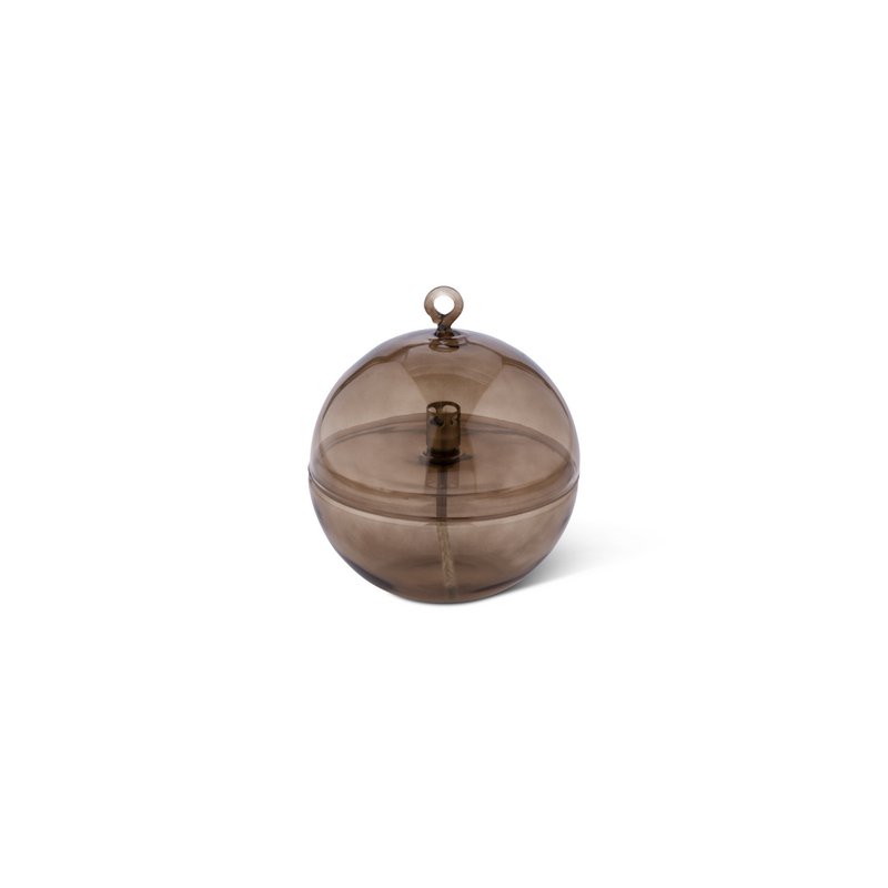 Olielamp Round cover champagne brass L