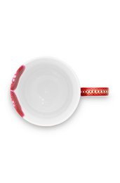 Rote Tasse mit errötenden Vögeln - C - 350 ml