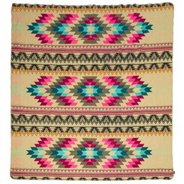 Coperta di alpaca ecuadoriana | coperta nativa | Rosa antisana