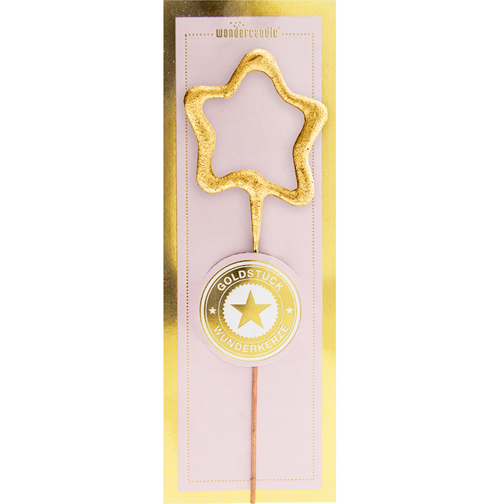 Stern mini gold Goldstück Wondercandle® mini