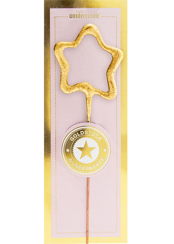 Stern mini gold Goldstück Wondercandle® mini