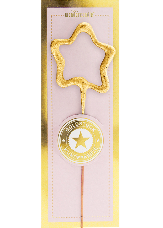 Stern mini gold Goldstück Wondercandle® mini