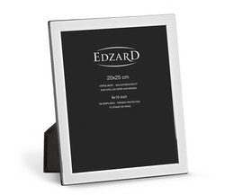 EDZARD photo frame Salerno for photo 20 x 25 cm, noble silver-plated, tarnish-resistant, with 2 hangers