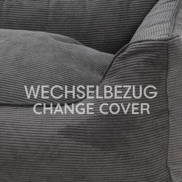 Wechselbezug Hundebett Box Bett Chelsea Cord graphit