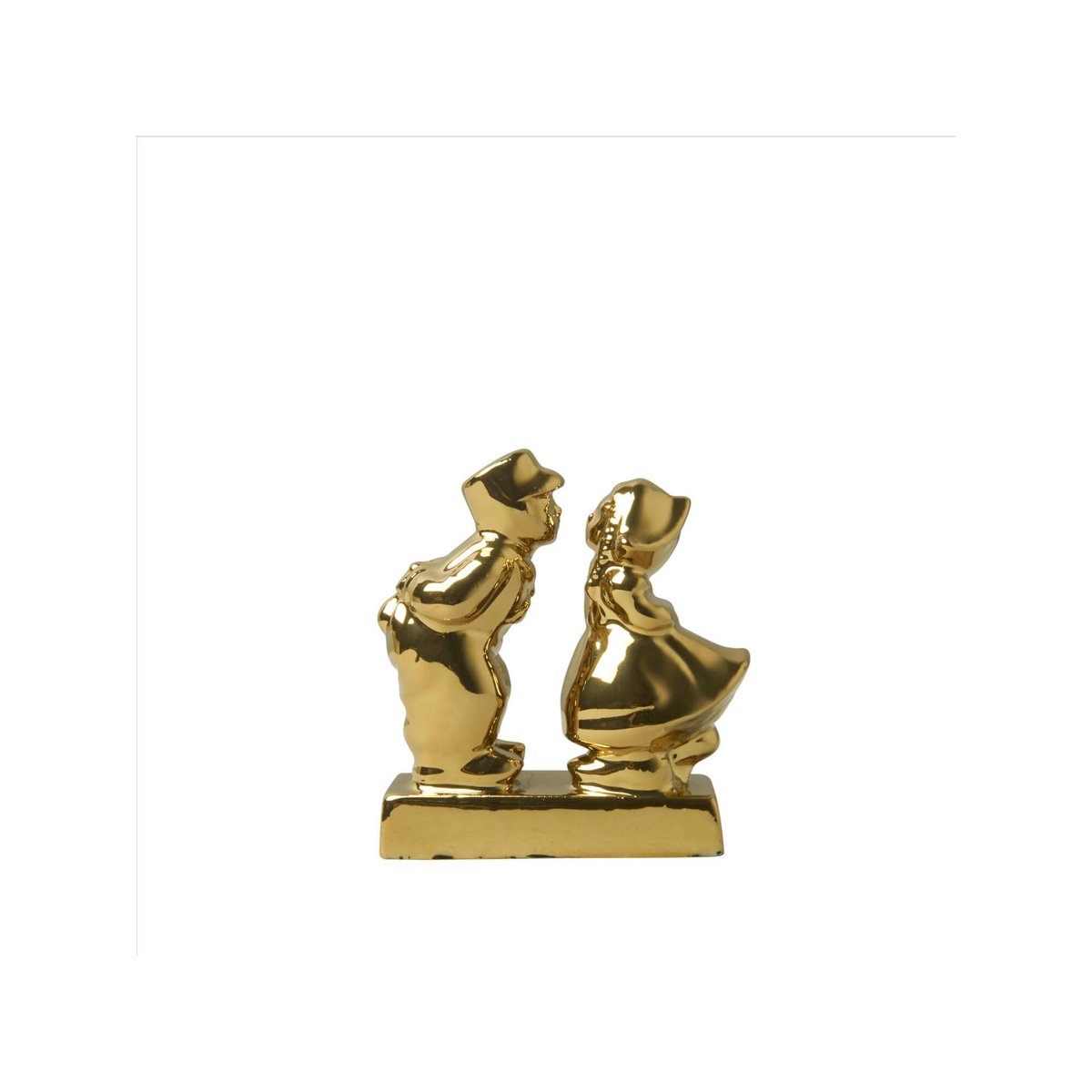 Kissing couple of gold