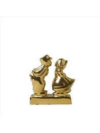 Kissing couple of gold