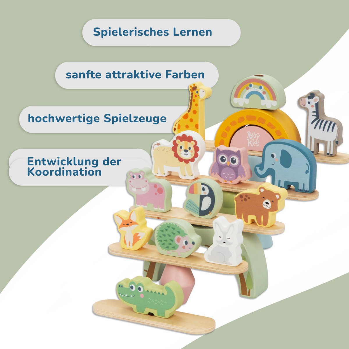 BusyKids stacking animal game