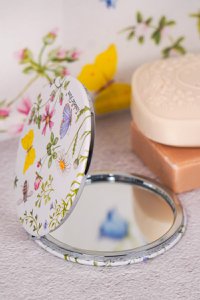 Pocket mirror Meadow 8 cm Isabelle Rose