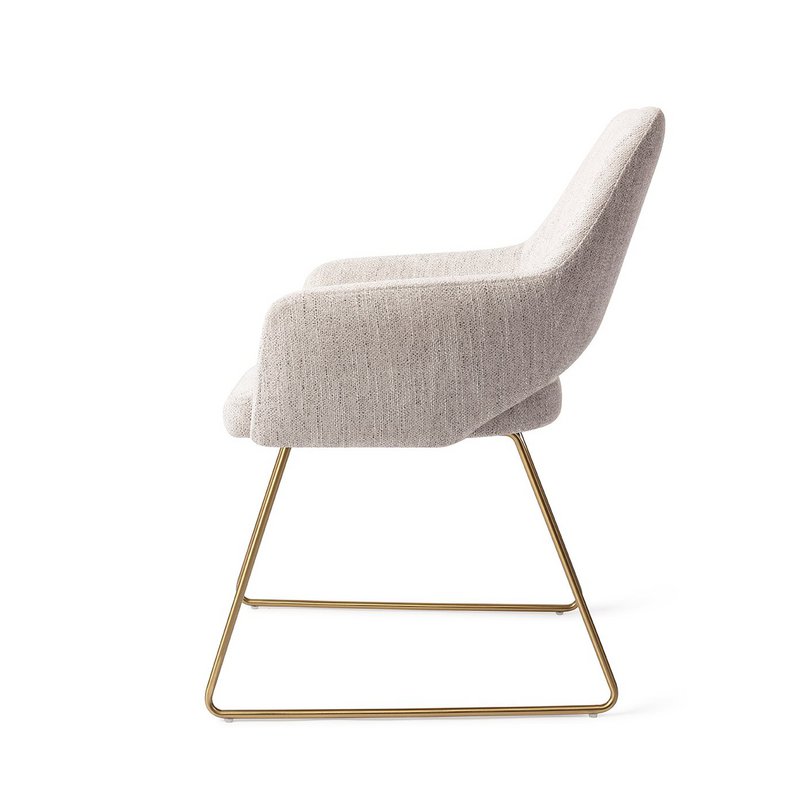 Jesper Home Yanai Dining Chair Slide Gold