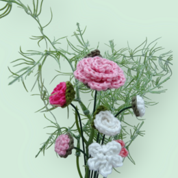 Bouquet Rose/blanc