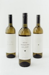 Ensemble d'étiquettes de vin (2 pièces) - différents motifs