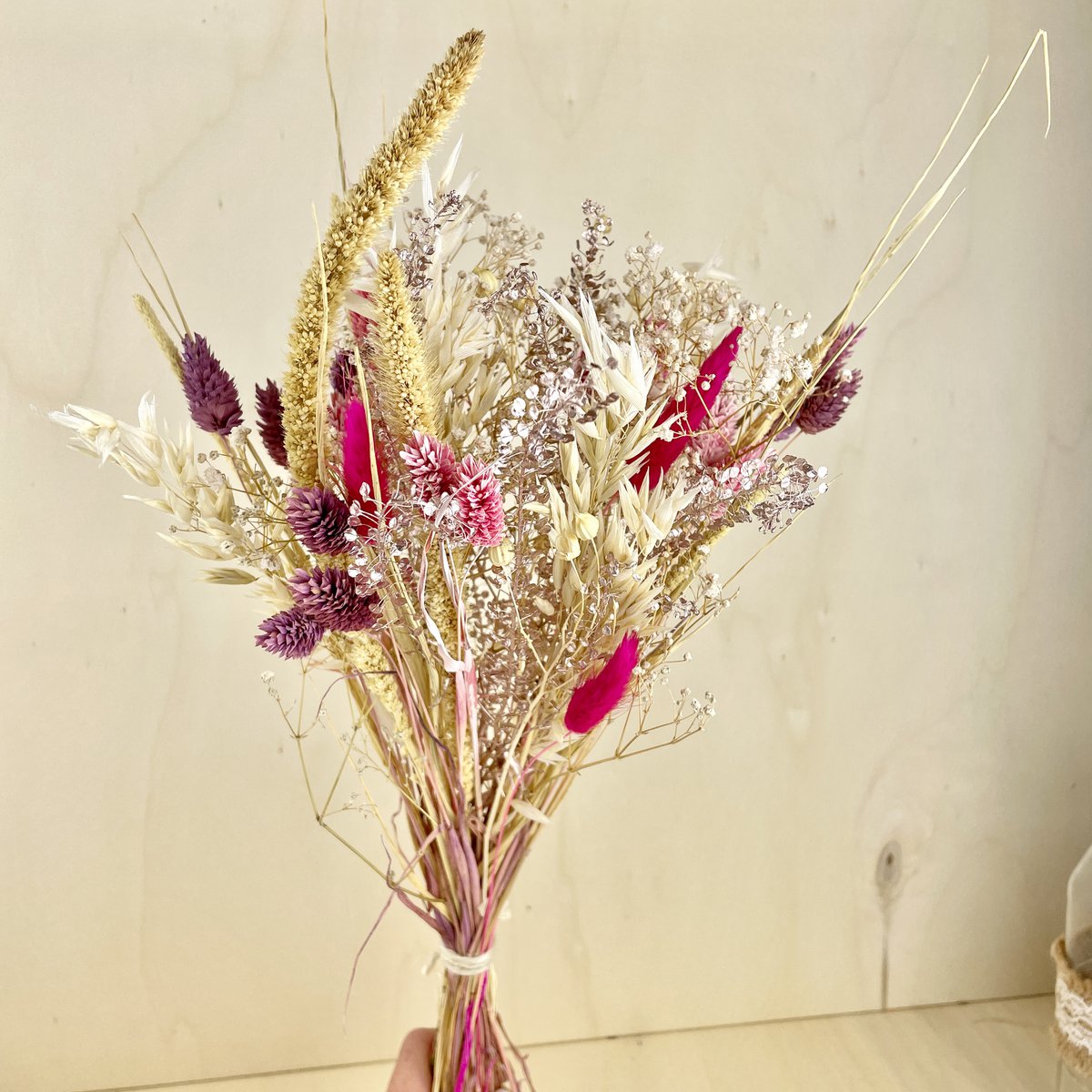 Bukiety BLOOMY Suszone kwiaty Beżowy
