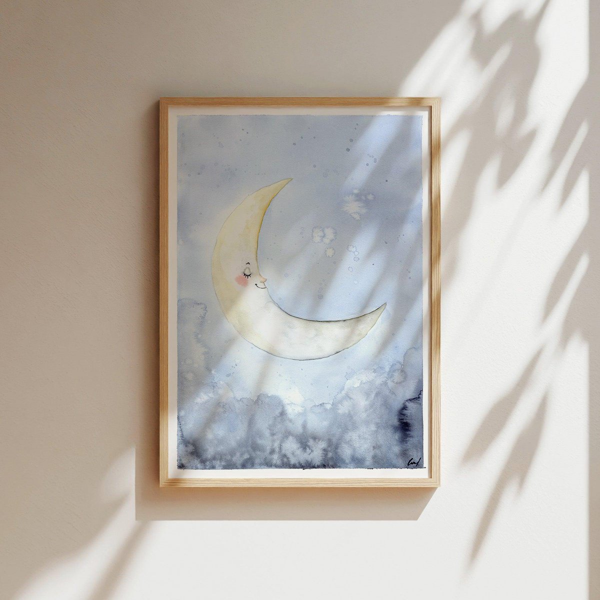 Impresión de arte - Luna soñolienta