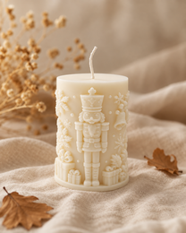 Winter Nutcracker Candle | rapeseed wax