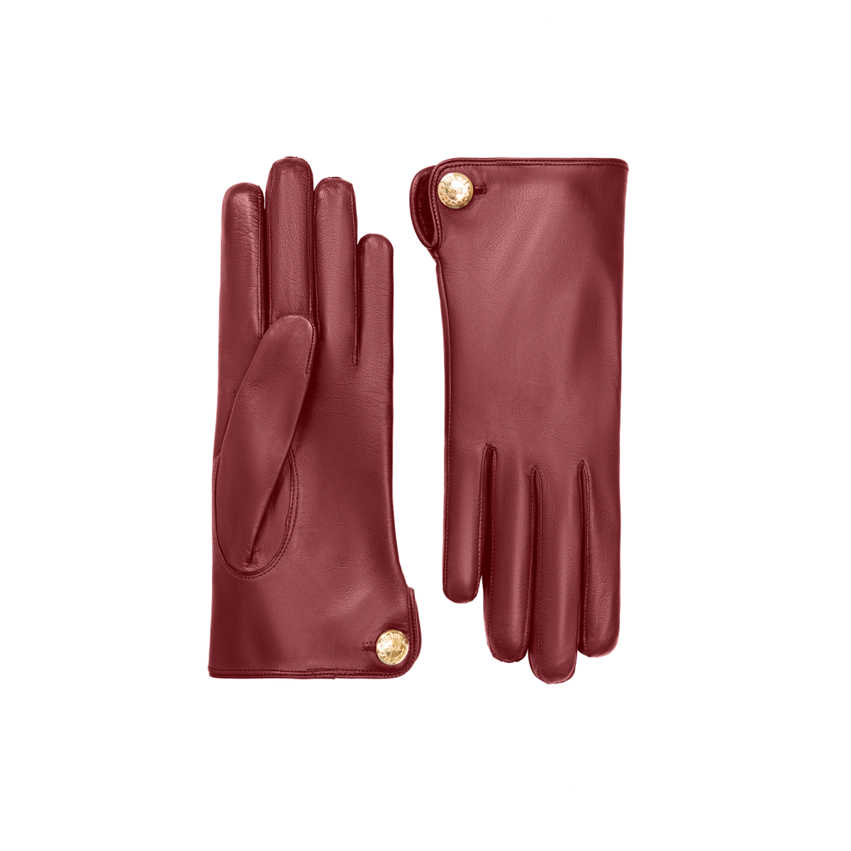 Françoise | Leather Glove with a Button Cuff Link