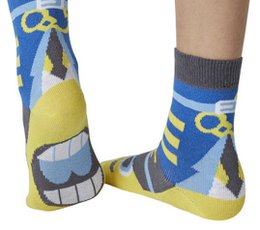 Police officer sock puppet children's sock