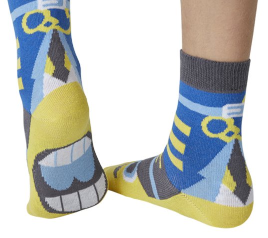 Police officer sock puppet children's sock