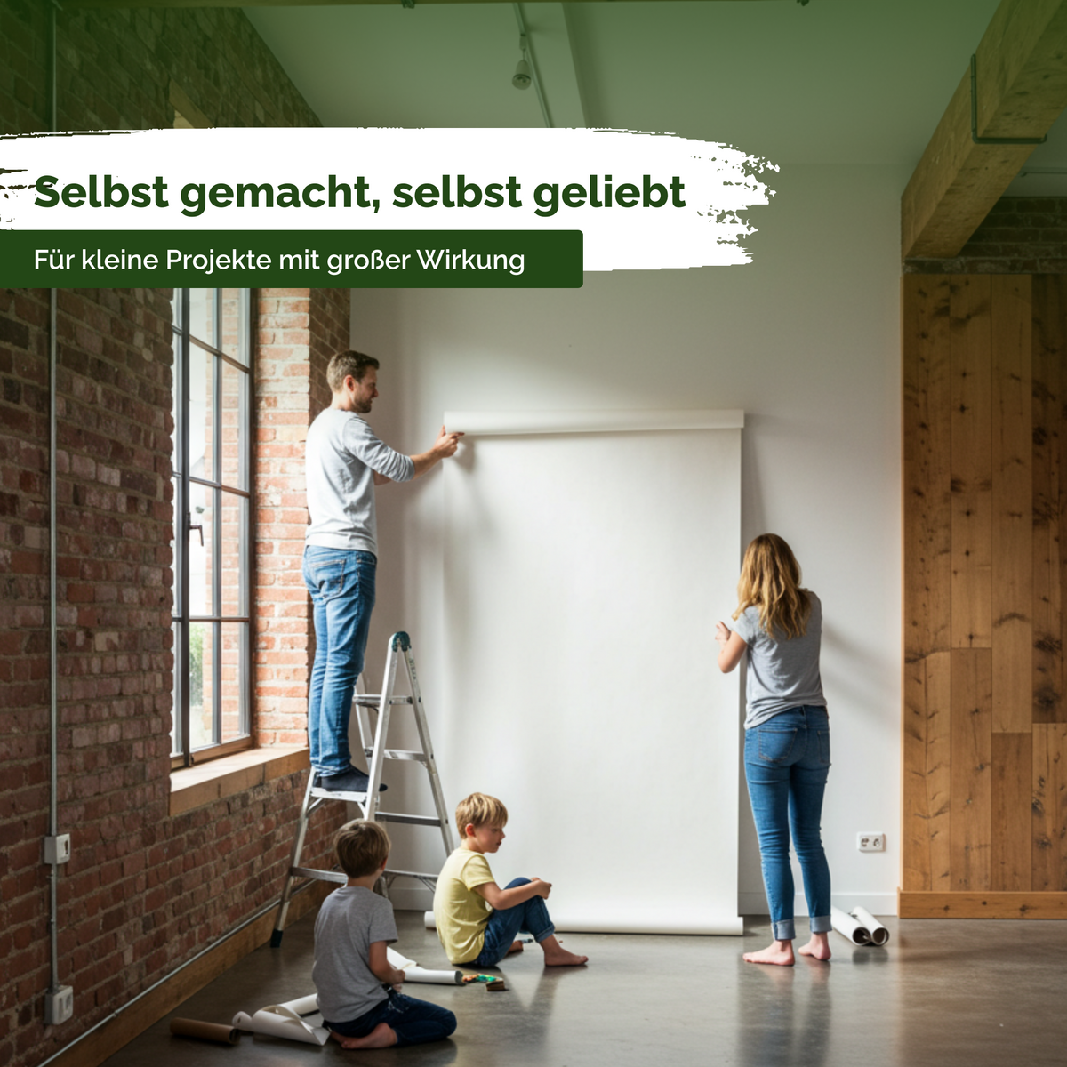 Vliestapetenkleister, Tapetenkleber – Kleister Vliestapete, gebrauchsfertig in 10 Min, STARKE KLEBKRAFT, 1 Beutel reicht für 30 m², fleckenfrei & korrigierbar