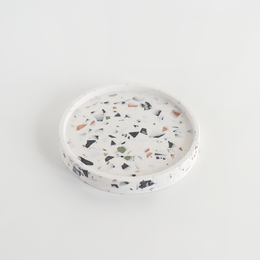 Jesmonite Terrazzo Round Trinket Tray