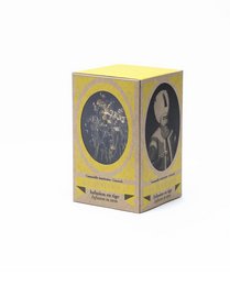 A bundle of 16 chamomile stems in a yellow box. The chamomile flowers have a delicate, natural appearance.