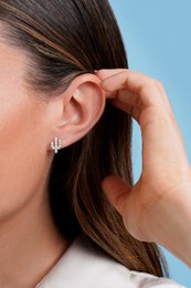 CACTUS EARRINGS IN SILVER