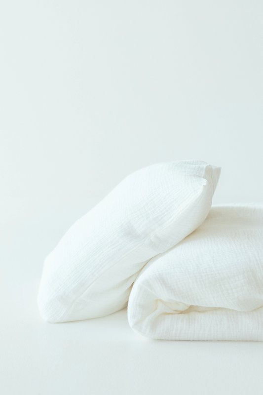 Tisu Baby Duvet Cover & Pillowcase, fløde