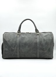 Håndlavet "Hunter" læder rejsetaske – Artisan 56 cm "Expedition" duffel med dedikeret skorum
