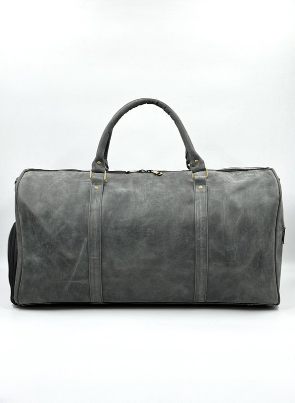 Håndlavet "Hunter" læder rejsetaske – Artisan 56 cm "Expedition" duffel med dedikeret skorum