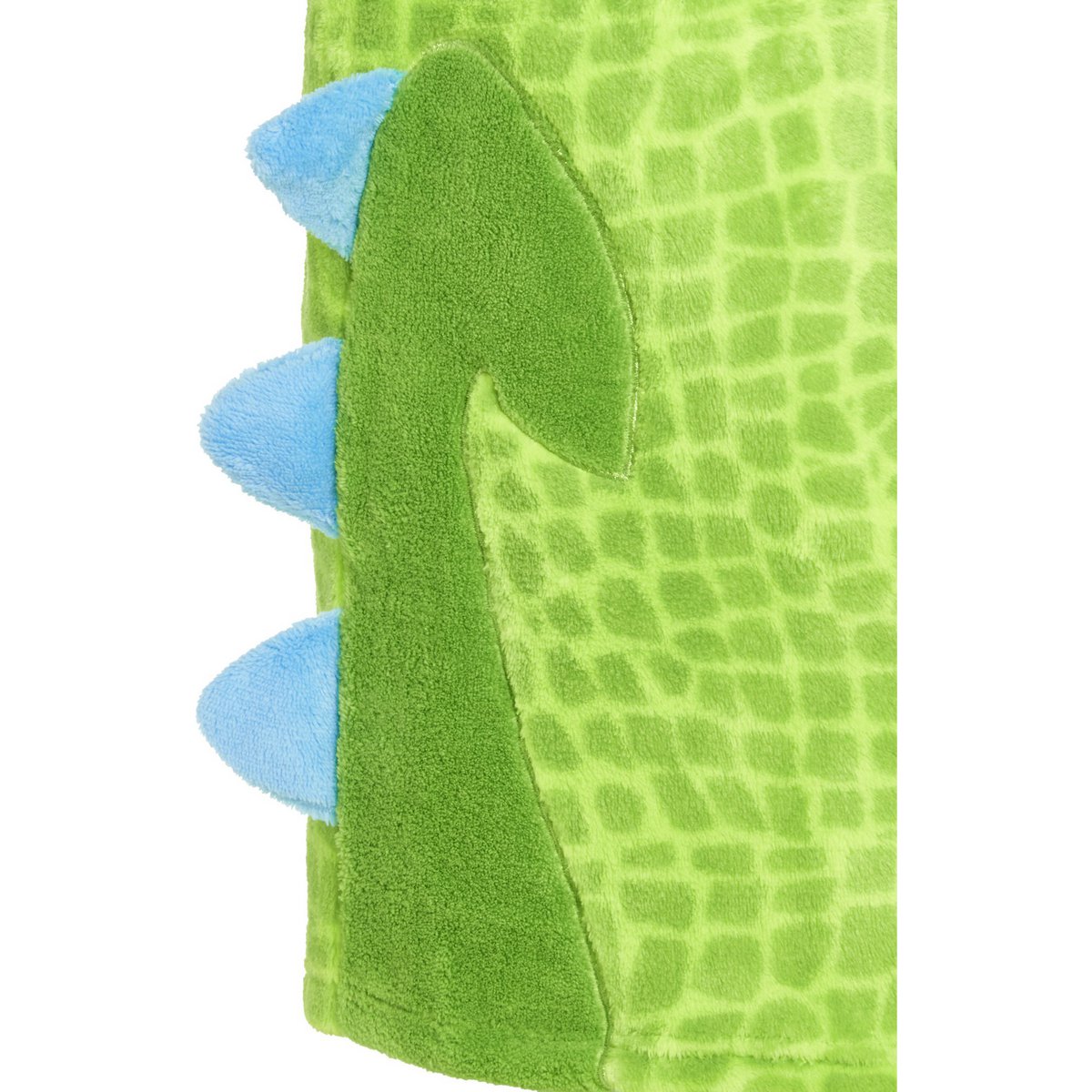 Fleece Bademantel Dino - grün