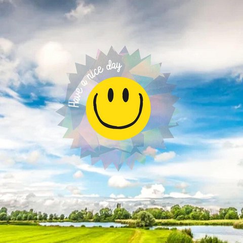 Fensteraufkleber Regenbogenmacher Smiley
