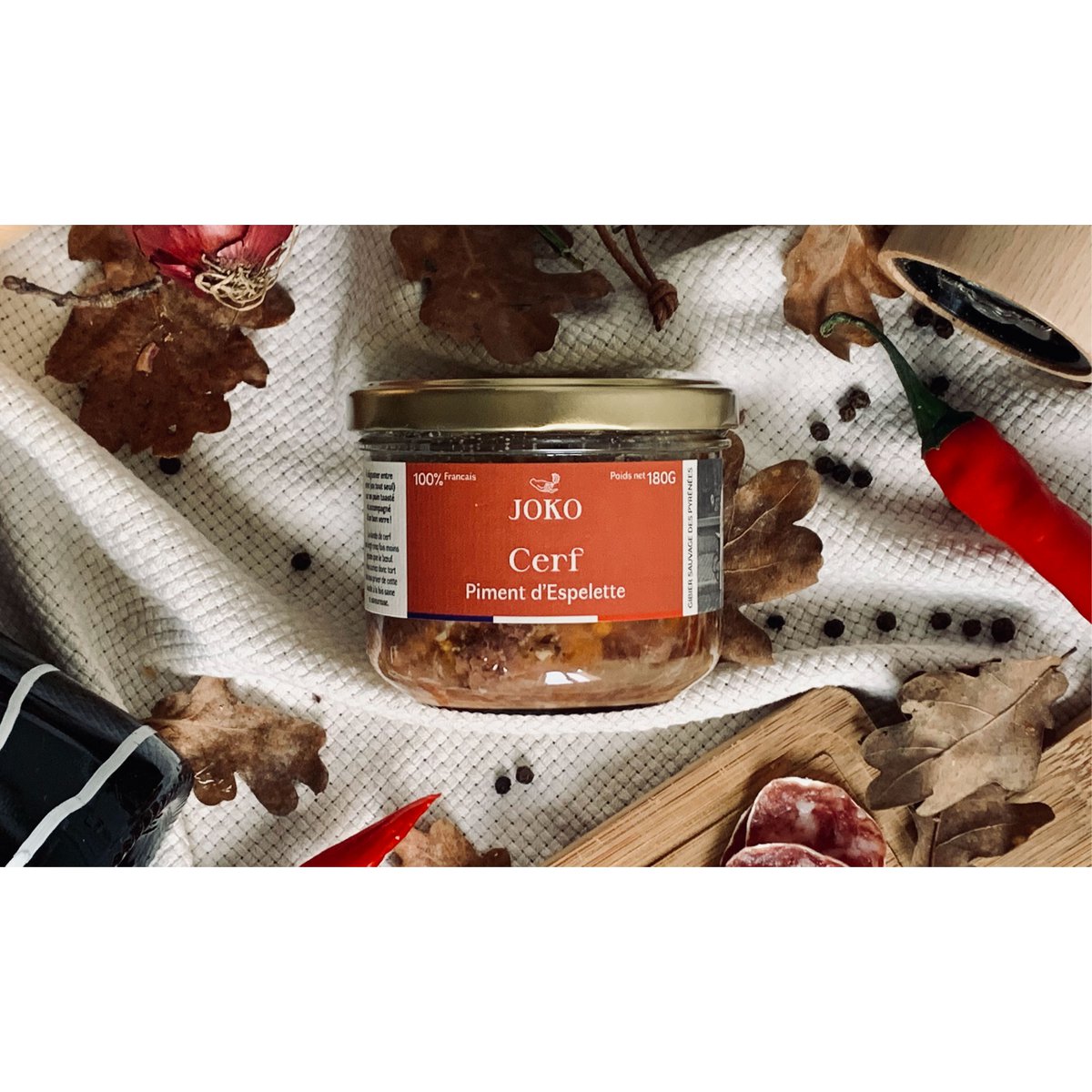 Hirschterrine mit AOP Espelette-Pfeffer