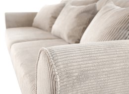 ASTRID 4-seater sofa/sofa bed Corduroy Cream removable & washable covers
