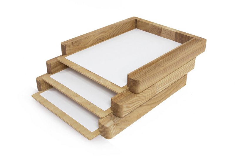 Plateau organisateur de papier, organisateur de bureau papier 3 plateaux