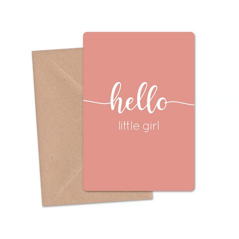 Kaart | 'Hello little girl'
