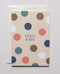 Polka prikket lykønskningskort