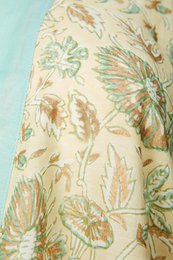 Kimono 'Else' Beige, Sea & Gold