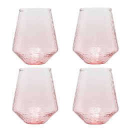 Water glasses Claude, set of 4, pink