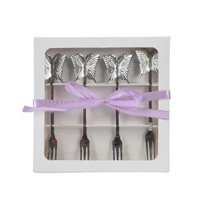 Gebäckgabel-Set 4-teilig aus Edelstahl