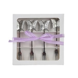 Gebäckgabel-Set 4-teilig aus Edelstahl
