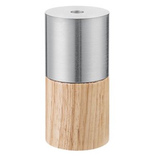 Home Sweet Home Combi E27 fitting metal brushed steel - wood